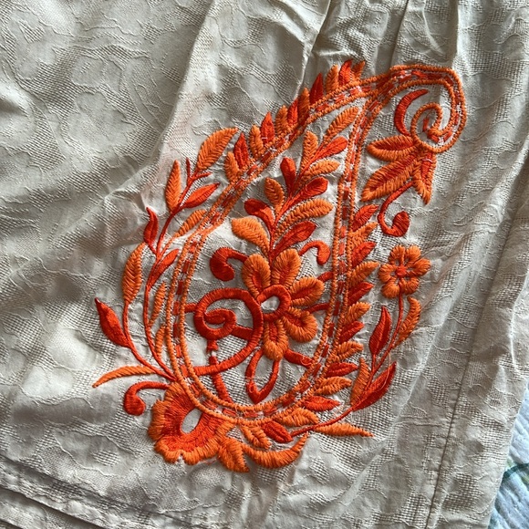 Anthropologie Felicity Embroidered Cutout Maxi Dress Large - Picture 6 of 10